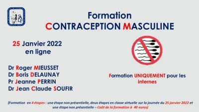 Formation Contraception Masculine – Internes – 25 janvier 2022