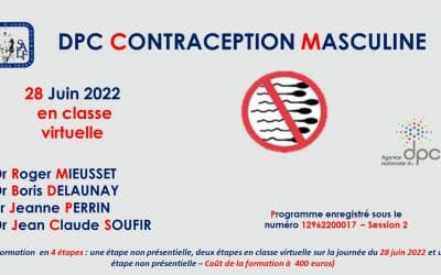 Formation DPC Contraception Masculine le mardi 28 juin 2022