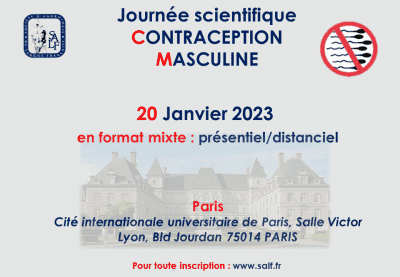 Journée Scientifique de la SALF – Contraception Masculine – 20 janvier 2023