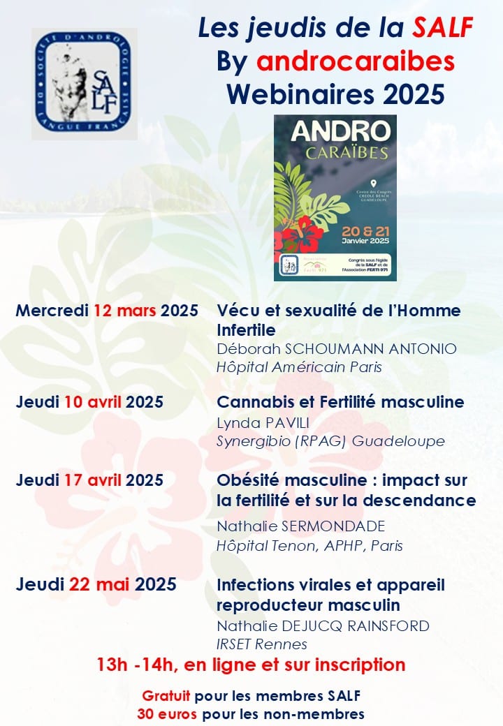 webinaire sur l'âge de l'homme en AMP le 7 mai 2021 de 12h à 14h