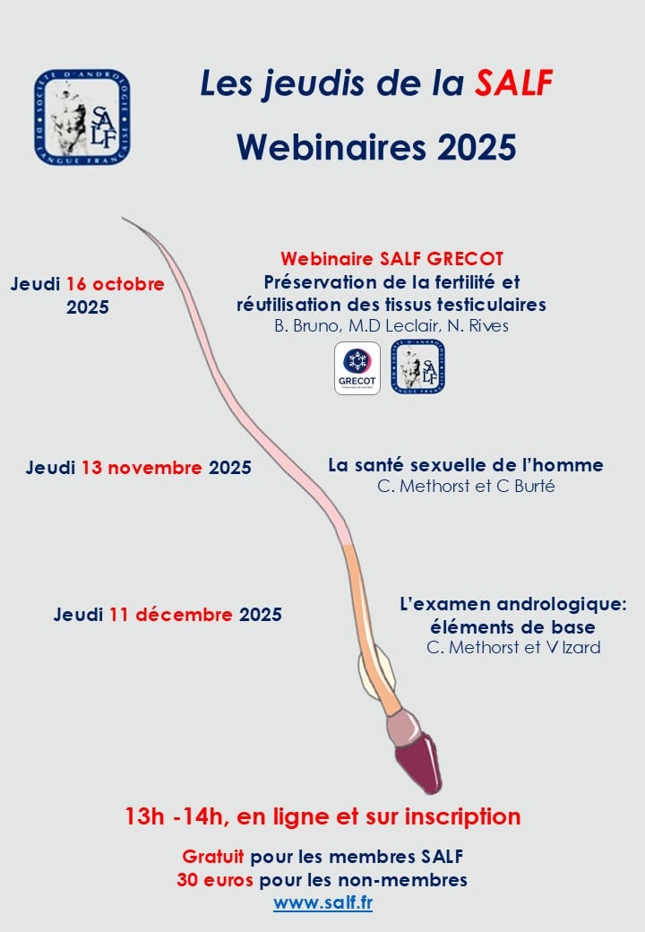 webinaire sur l'âge de l'homme en AMP le 7 mai 2021 de 12h à 14h