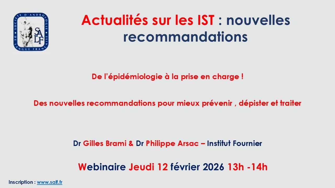 Webinaire Les Jeudis de la SALF – Février 2026 – Actualités IST
